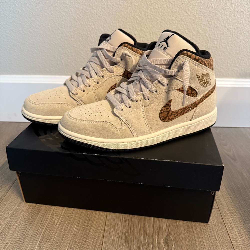 Men’s Air Jordan 1 Mid Brown Elephant